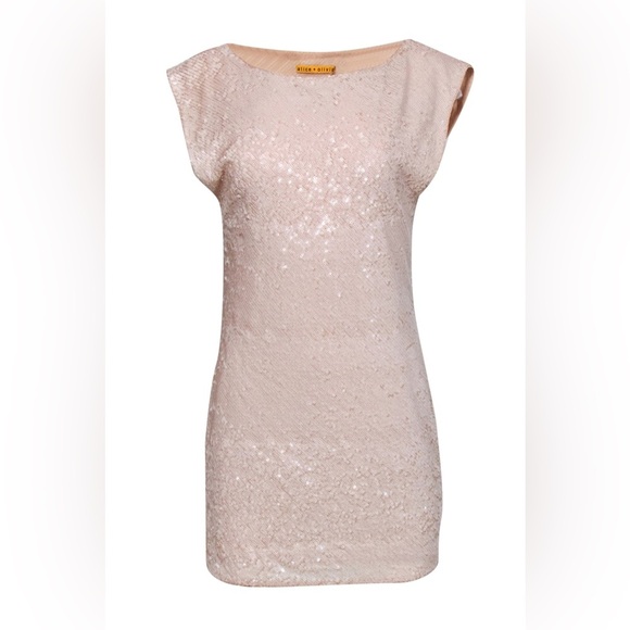 Alice + Olivia Sweaters - Alice + Olivia x Bergdorf Goodman Pink Sequin Cap Sleeve Shift Dress